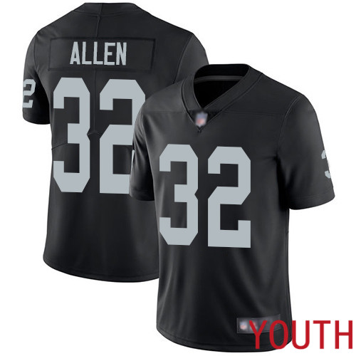 Oakland Raiders Limited Black Youth Marcus Allen Home Jersey NFL Football #32 Vapor Untouchable Jersey->women nfl jersey->Women Jersey